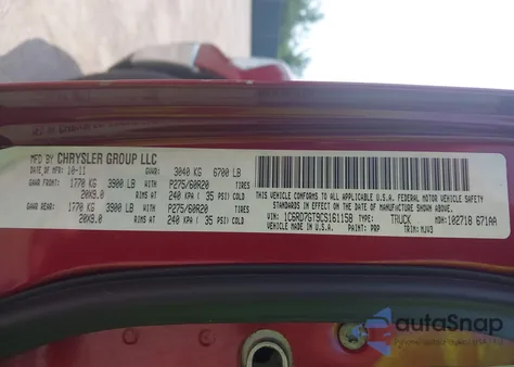 2012 Ram 1500 Slt from USA, damaged, VIN 1C6RD7GT9CS161158